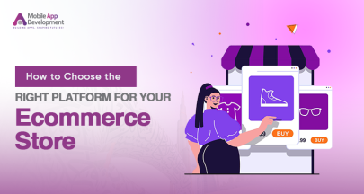 Woman working on eCommerce website interface with laptop and digital dashboard illustration